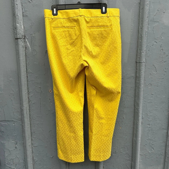 Banana Republic Symona Brocade crop Pants, size 8 - Picture 3 of 10